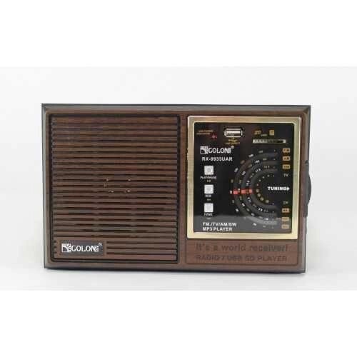 Радіоприймач GOLON RX-9933UAR радіо на акумуляторі від компанії Artiv - Інтернет-магазин - фото 1