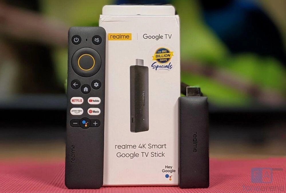 Realme 4K Smart TV Stick смарт тв приставка Android tv box андроїд від компанії Artiv - Інтернет-магазин - фото 1