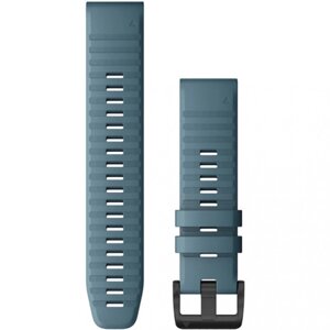 Ремінець Garmin Ремешок для Fenix 6 22mm QuickFit Lakeside Blue Silicone bands (010-12863-03)