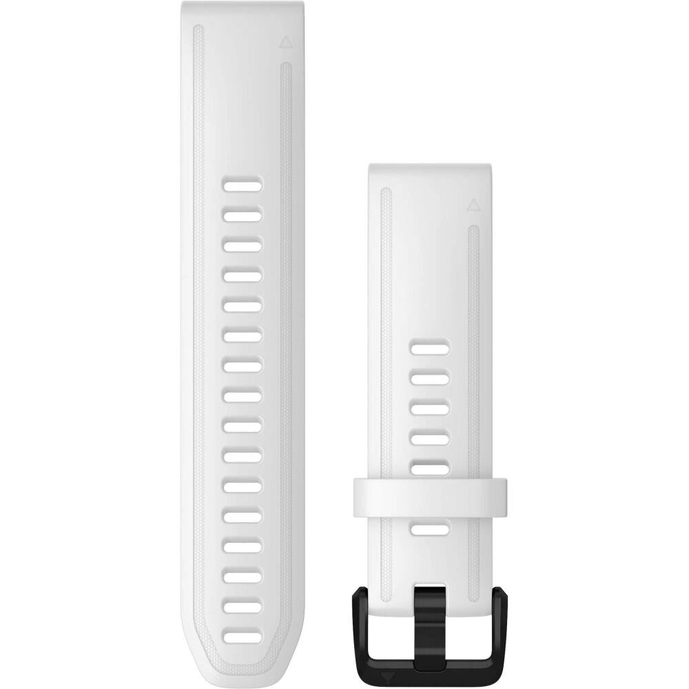 Ремінець Garmin Ремешок для Fenix 6s 20mm QuickFit White Silicone with Black (010-12865-00) від компанії Artiv - Інтернет-магазин - фото 1