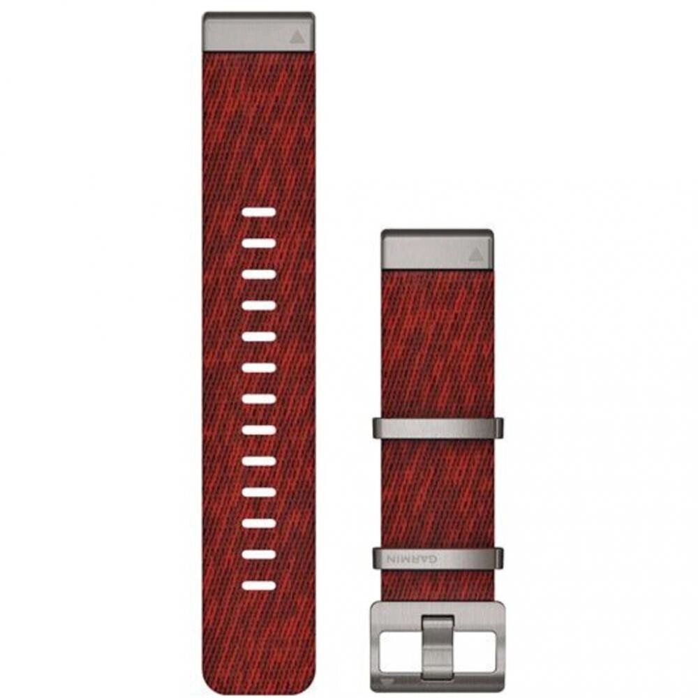 Ремінець Garmin Ремінець QuickFit 22 Watch Bands Jacquard-weave Nylon Strap – Red (010-12738-22) від компанії Artiv - Інтернет-магазин - фото 1