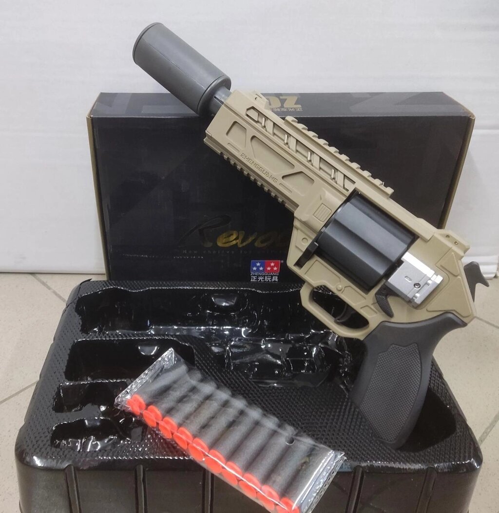 Револьвер із м'якими кулями UD2231A патрони 10 штук на акумуляторі від компанії Artiv - Інтернет-магазин - фото 1