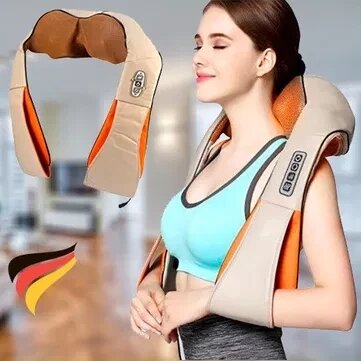 Роликовий масажер для спини та шиї Massager of Neck Kneading від компанії Artiv - Інтернет-магазин - фото 1