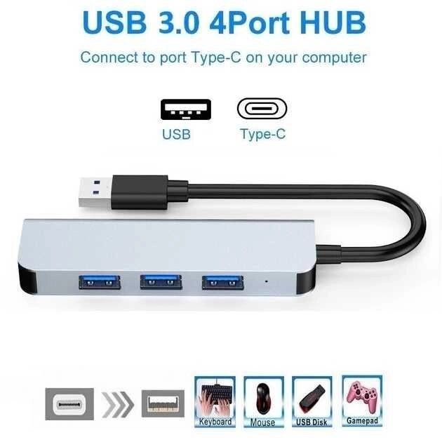 Розгалужувач USB 3.0, USB-хаб на 4 порти, (USB-HUB-2013U) від компанії Artiv - Інтернет-магазин - фото 1