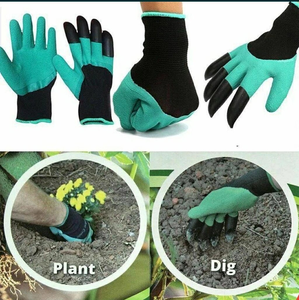Садові рукавиці з пазурами від компанії Artiv - Інтернет-магазин - фото 1