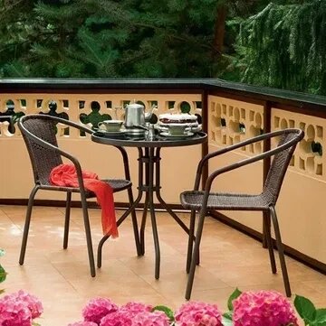 Садовий набір меблів стіл +2 стільці ПОЛЬЩА від компанії Artiv - Інтернет-магазин - фото 1