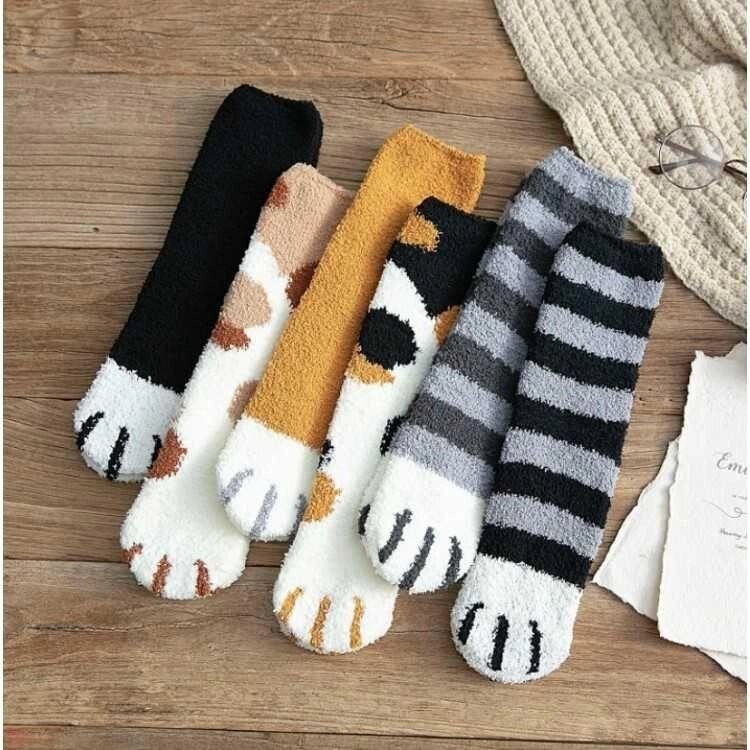Шкарпетки з ворсом котячі лапки, розмір 36-39, носочки кішка лапи від компанії Artiv - Інтернет-магазин - фото 1