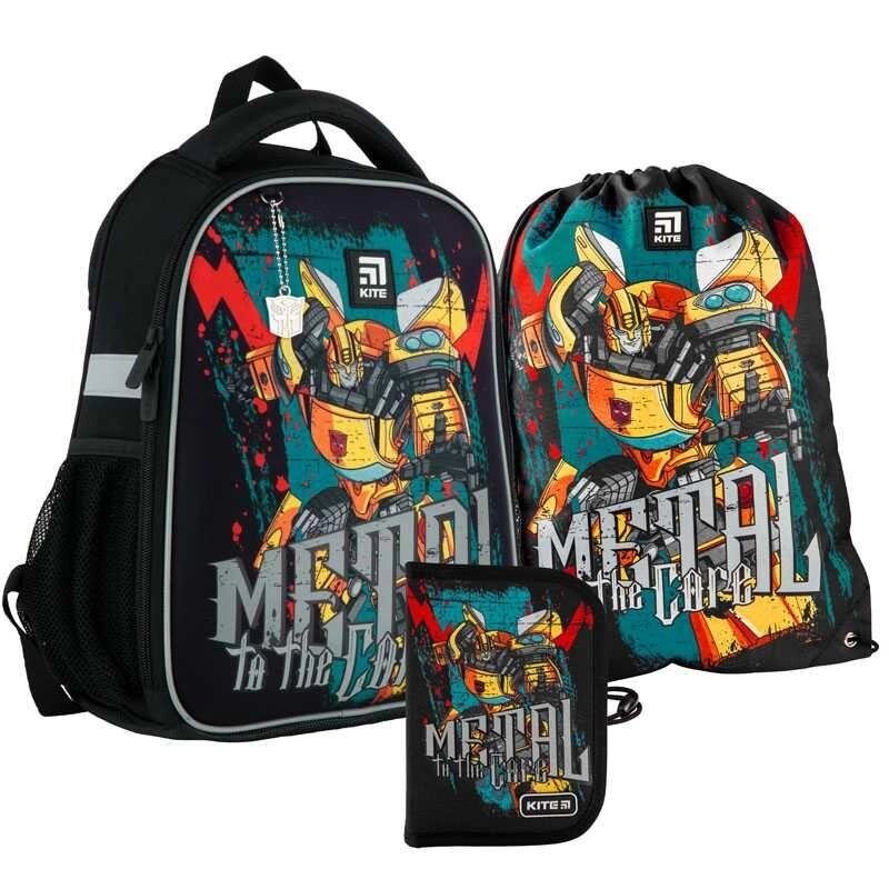Шкільний набір рюкзак + пенал + сумка Kite Transformers TF21-555S від компанії Artiv - Інтернет-магазин - фото 1