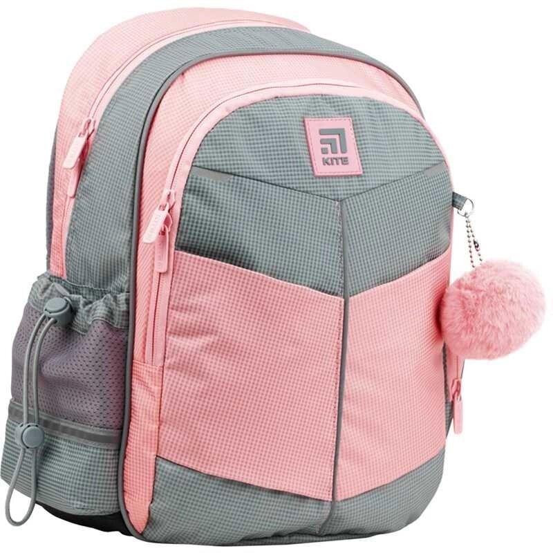 Шкільний рюкзак Kite Gray &amp, Pink K22-771S-2 від компанії Artiv - Інтернет-магазин - фото 1