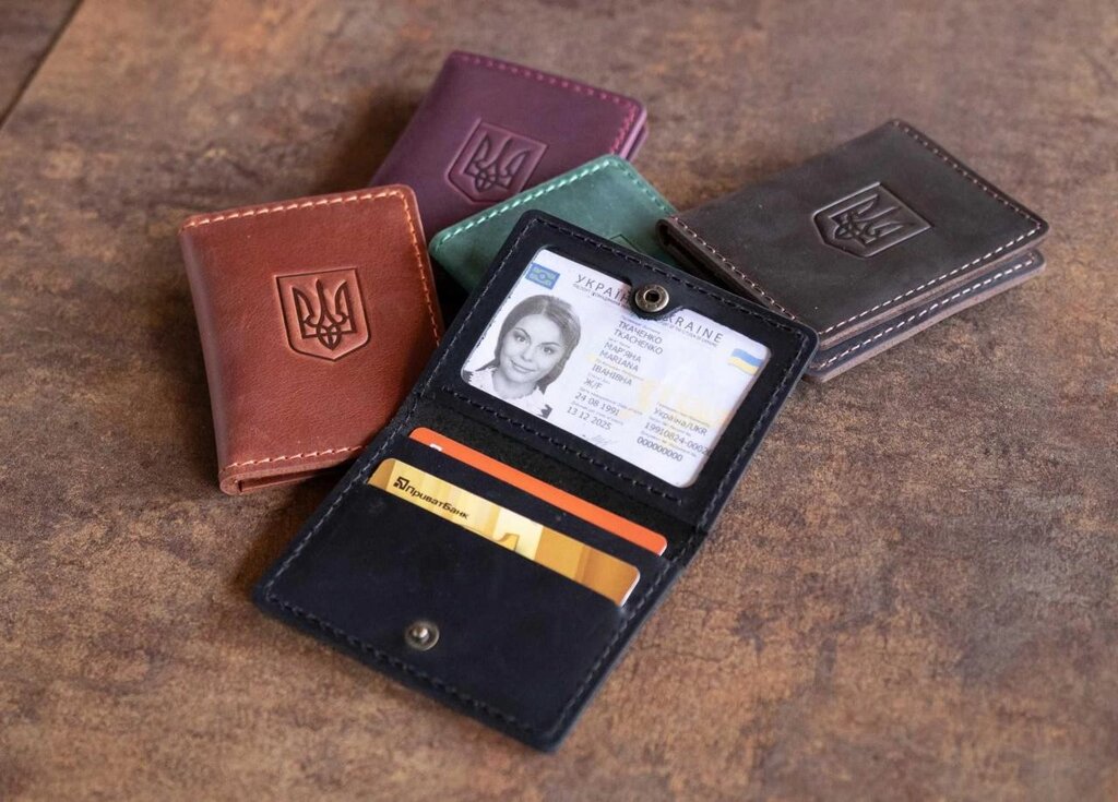 Шкіряна обкладинка чохол для прав, id паспорт, обкладинка на права від компанії Artiv - Інтернет-магазин - фото 1