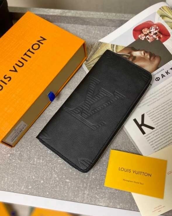 Шкіряний органайзер Louis Vuitton чорний гаманець Луї Віттон клатч k408 від компанії Artiv - Інтернет-магазин - фото 1