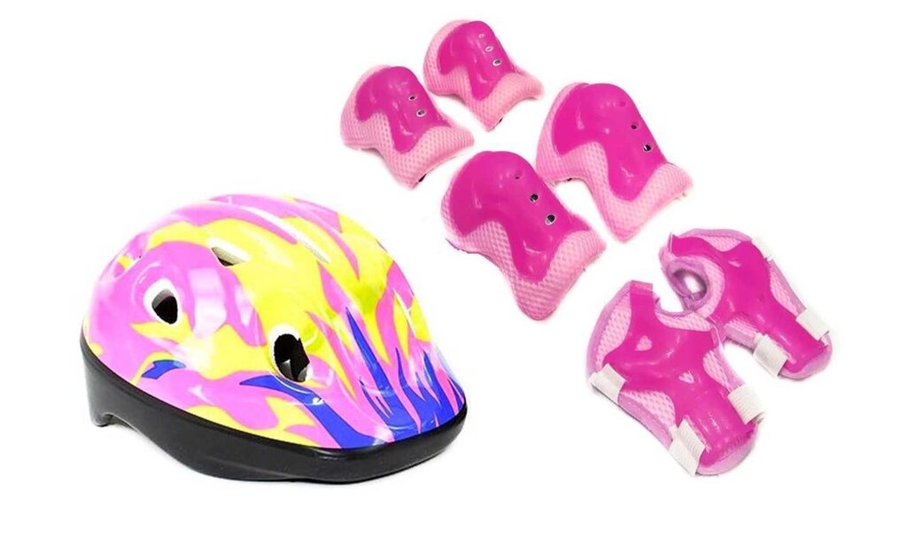 Шолом та захист для роликів, скейтів, велосипедів! Рожевий, синій від компанії Artiv - Інтернет-магазин - фото 1