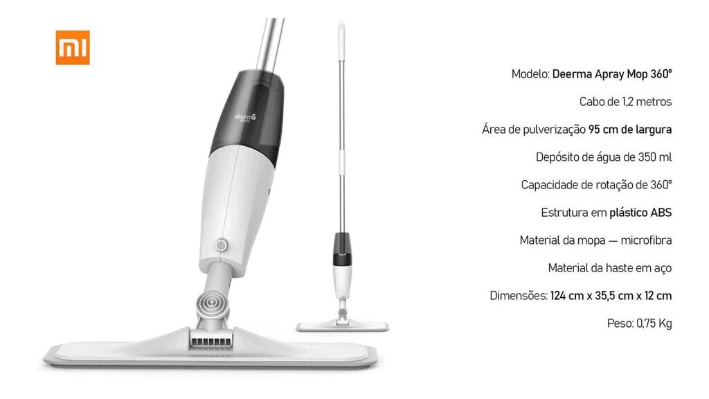 Швабра з розпилювачем Xiaomi Deerma Spray Mop TB500 від компанії Artiv - Інтернет-магазин - фото 1