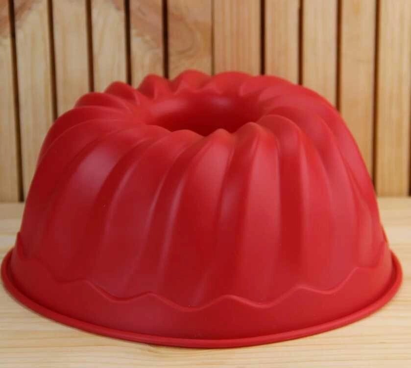 Силіконові кулінарна форми для випікання Кекса кругла 24 х 10 см від компанії Artiv - Інтернет-магазин - фото 1