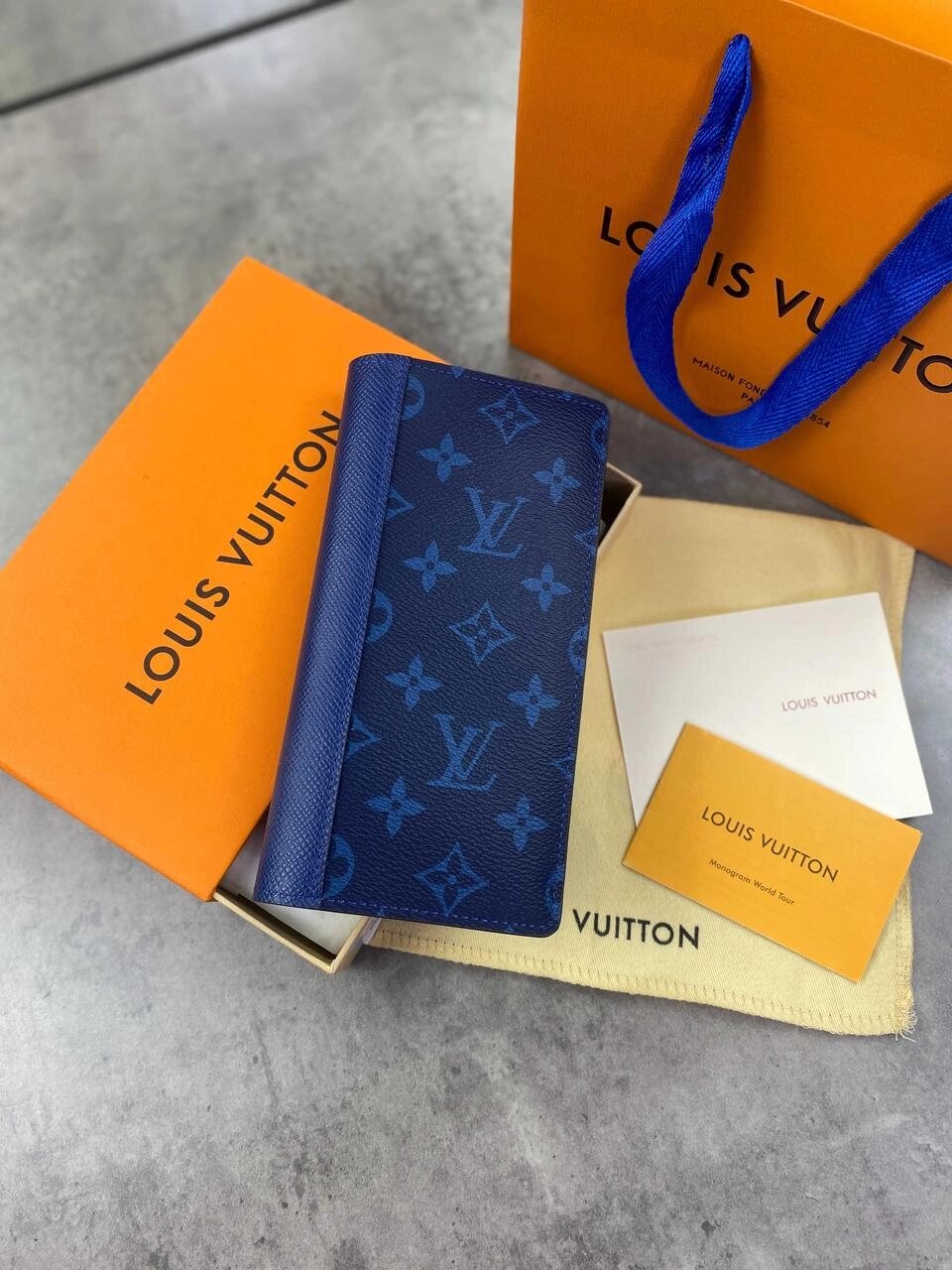 Синій гаманець Louis Vuitton гаманець Луї Віттон органайзер LV k336 від компанії Artiv - Інтернет-магазин - фото 1