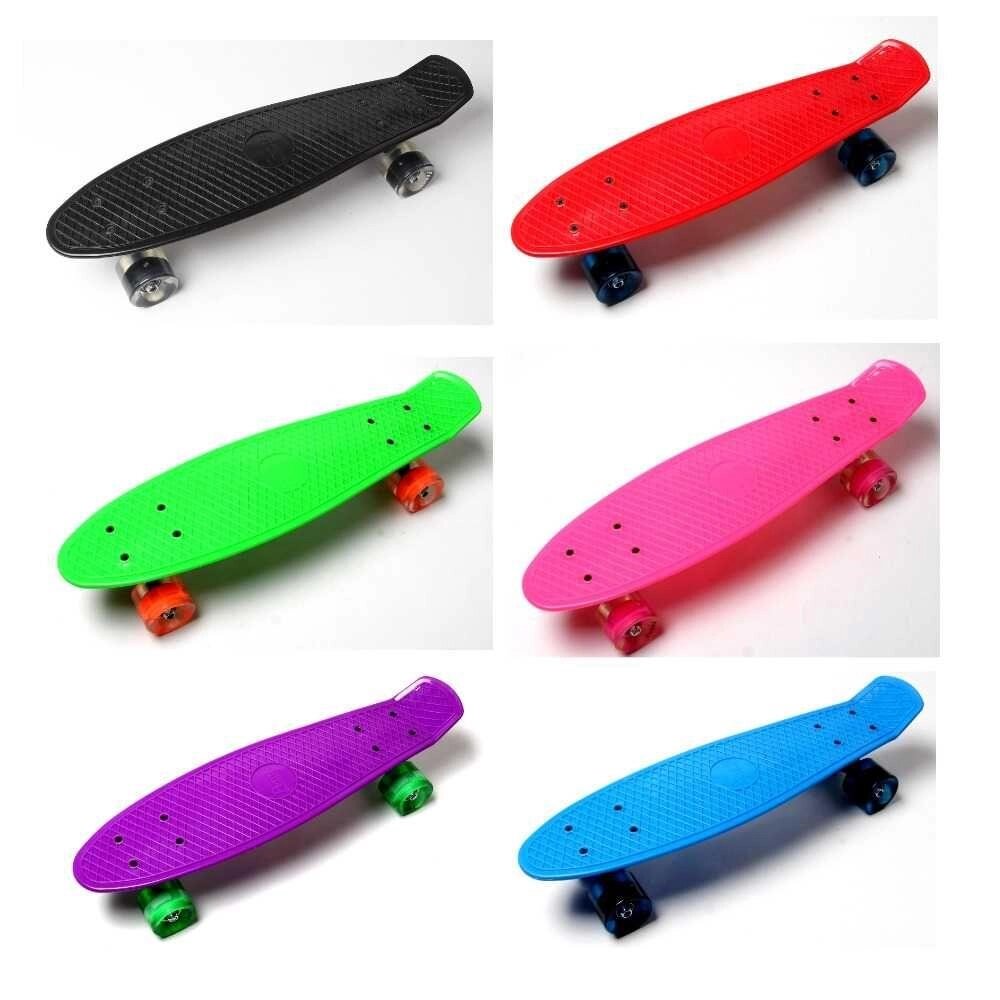 Скейтборд Penny Board. 7 кольорів! Колеса, що світяться! від компанії Artiv - Інтернет-магазин - фото 1
