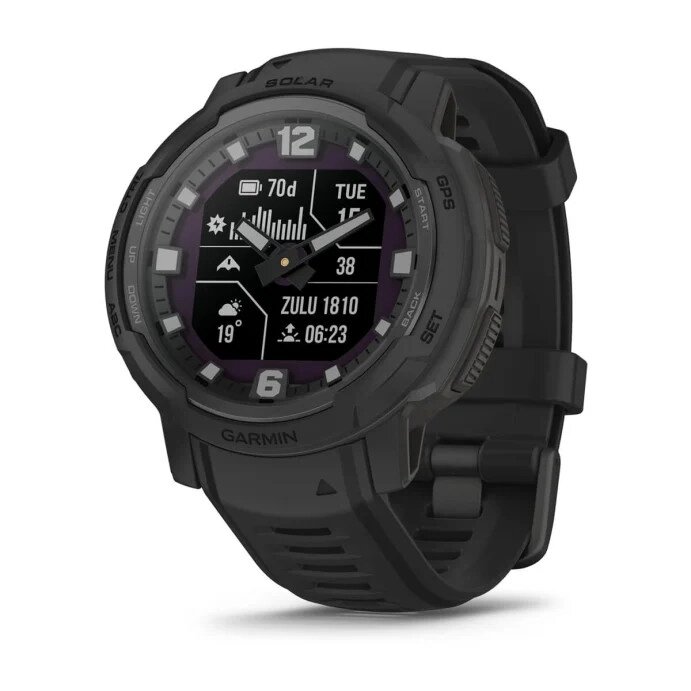 Смарт-годинник Garmin Instinct Crossover Solar - Tactical Edition Black (010-02730-10/00) від компанії Artiv - Інтернет-магазин - фото 1