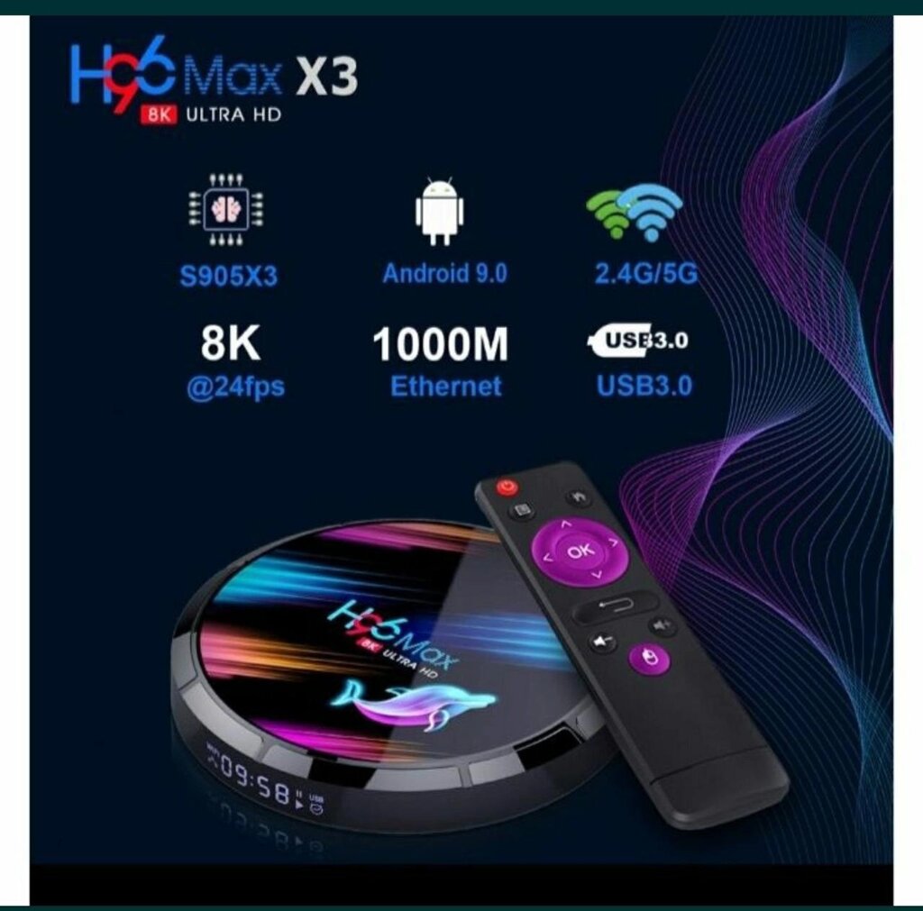 SmartTV H96 Max X3 4gb/128гб СмартТв ПриставкаАндроїдplusX96+x3probox2 від компанії Artiv - Інтернет-магазин - фото 1