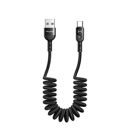 Спіральний кабель 1,8 м захист від намотування Mcdodo QC 4.0 USB Type C від компанії Artiv - Інтернет-магазин - фото 1