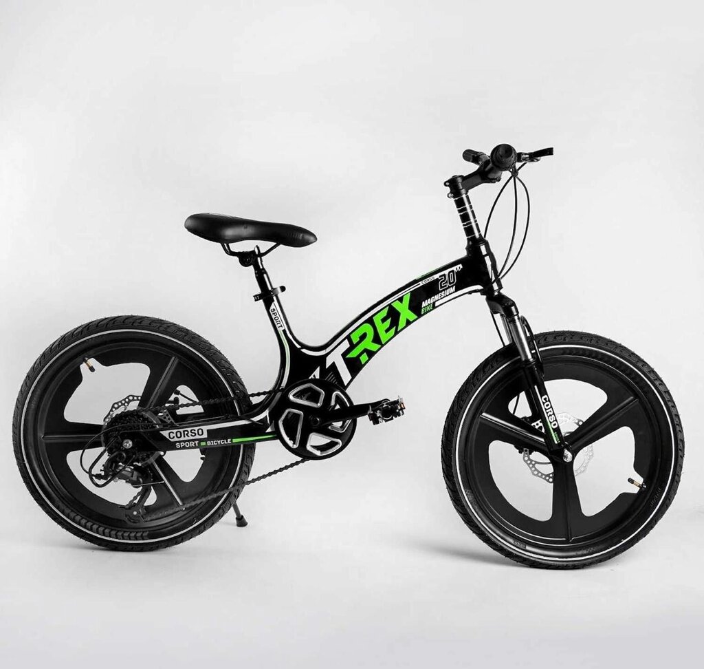 Спортивний дитячий велосипед 20 T-REX легка магнієва рама MicroShift від компанії Artiv - Інтернет-магазин - фото 1