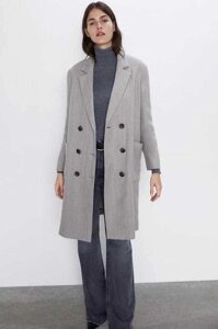 Стильне пальто від іспанського бренду ZARA, розмір L