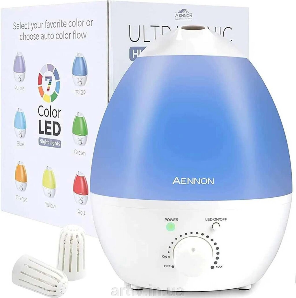 СТОК Ультразвуковий зволожувач повітря для дому Aennon від компанії Artiv - Інтернет-магазин - фото 1
