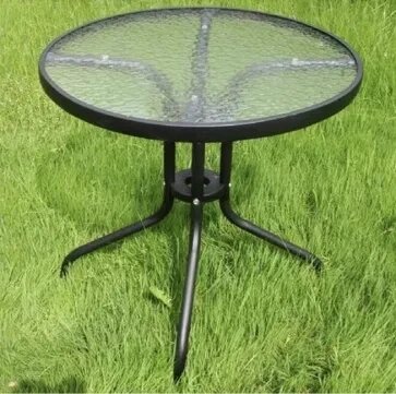 Столовий стіл круглий квадратний скляний стіл 60 см від компанії Artiv - Інтернет-магазин - фото 1