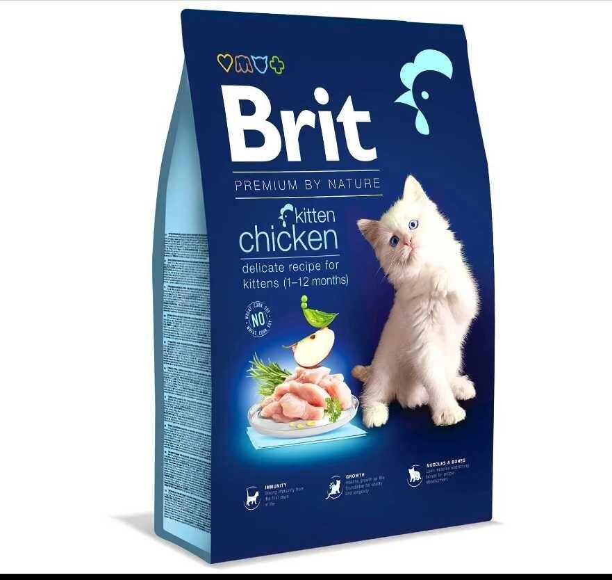 Сухий корм для кошенят Brit Premium by Nature Cat Kitten 8 кг (курка) від компанії Artiv - Інтернет-магазин - фото 1