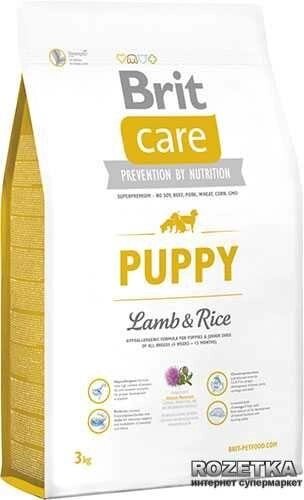 Сухий корм для щенят Brit Care Puppy All Breed Lamb &amp, Rice 3 кг від компанії Artiv - Інтернет-магазин - фото 1