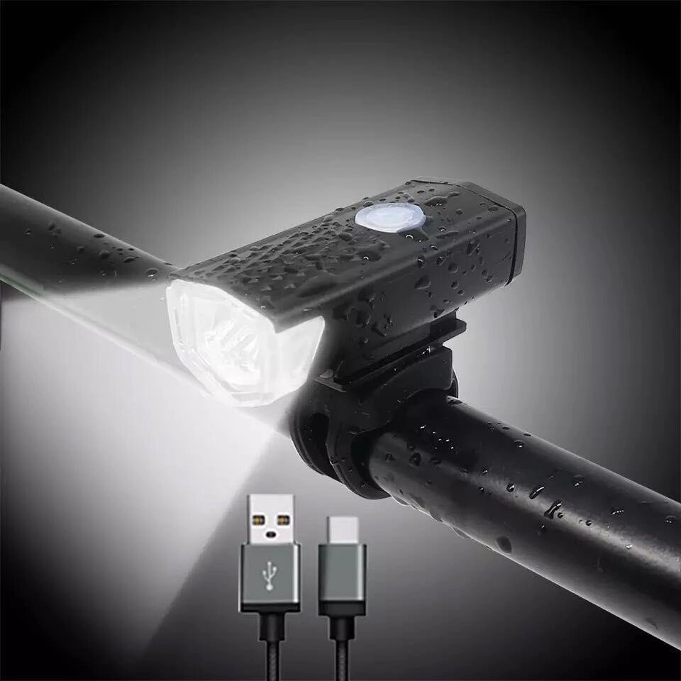 Світлодіодна фара з USB-зарядкою ліхтарик LED-ліхтарик з USB зарядкою від компанії Artiv - Інтернет-магазин - фото 1