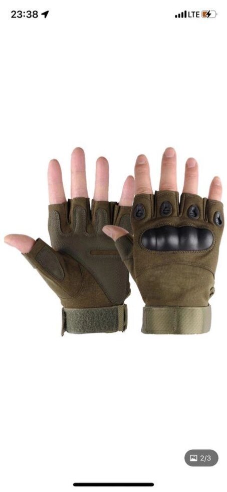 Тактичні рукавички без пальців Тактичні рукавички безпалі "XL" від компанії Artiv - Інтернет-магазин - фото 1