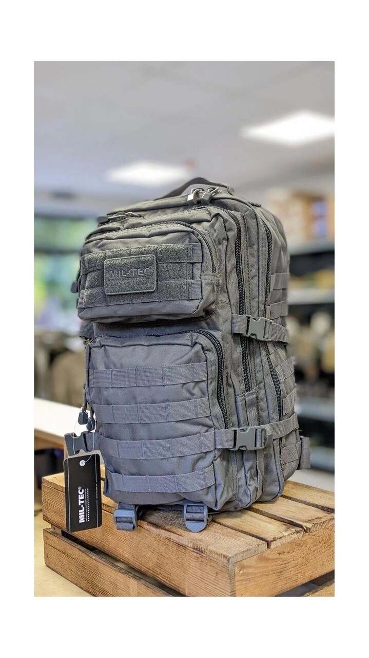 Тактичний рюкзак 36l Grey Mil-Tec US Assault (14002208-36) від компанії Artiv - Інтернет-магазин - фото 1