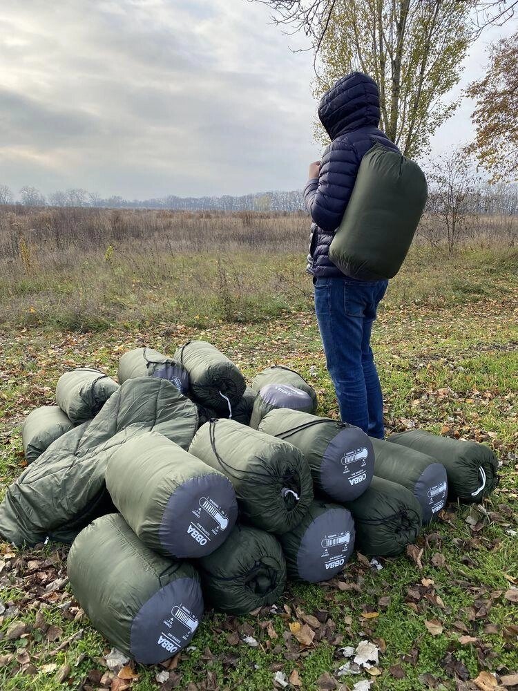 Тактичний зимовий спальний мішок - колір олії! В наявності від компанії Artiv - Інтернет-магазин - фото 1