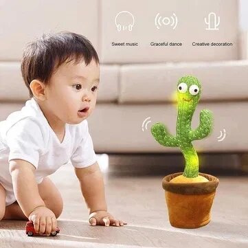 Танці кактус, музична іграшка, Dancing Cactus 120 pesen від компанії Artiv - Інтернет-магазин - фото 1
