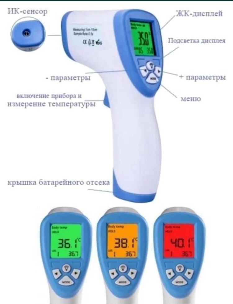 Термометр термометр є неконтактним інфрачервоним точним від компанії Artiv - Інтернет-магазин - фото 1