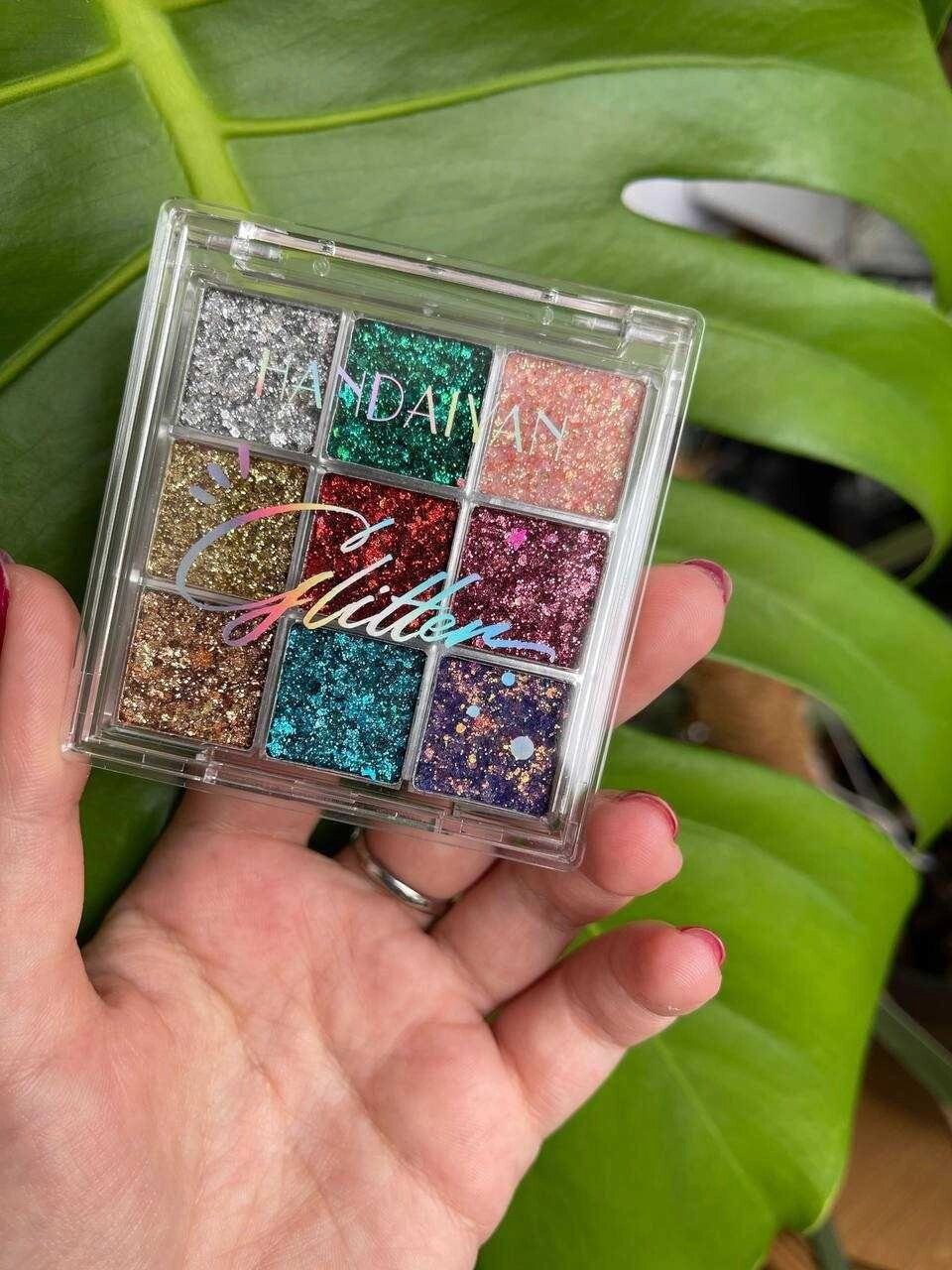 Тіні кольорові з блискітками Handaiyan Glitter Eyeshadow, 3 види від компанії Artiv - Інтернет-магазин - фото 1