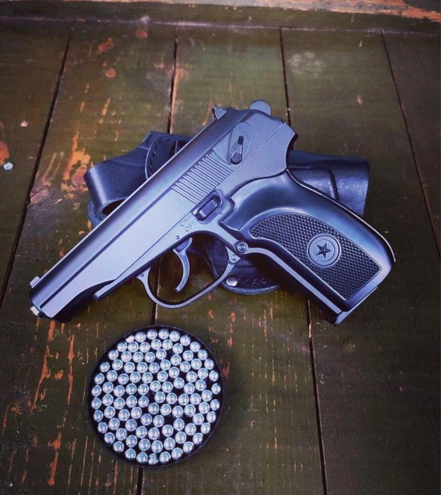 Топовий металевий Пістолет Макарова іграшковий на пластик пульках від компанії Artiv - Інтернет-магазин - фото 1