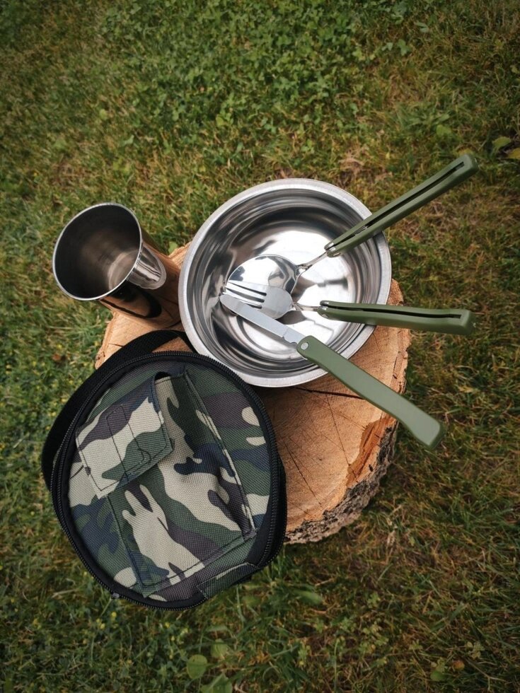 Туристичний набір посуду, посуд у сумці, тактичний військовий набір від компанії Artiv - Інтернет-магазин - фото 1