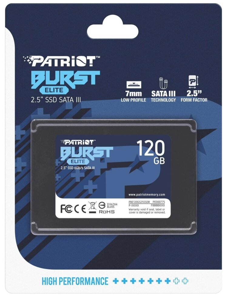 Твердотільний накопичувач, SSD диск, Patriot Burst 120Gb, 240Gb, 480Gb. від компанії Artiv - Інтернет-магазин - фото 1