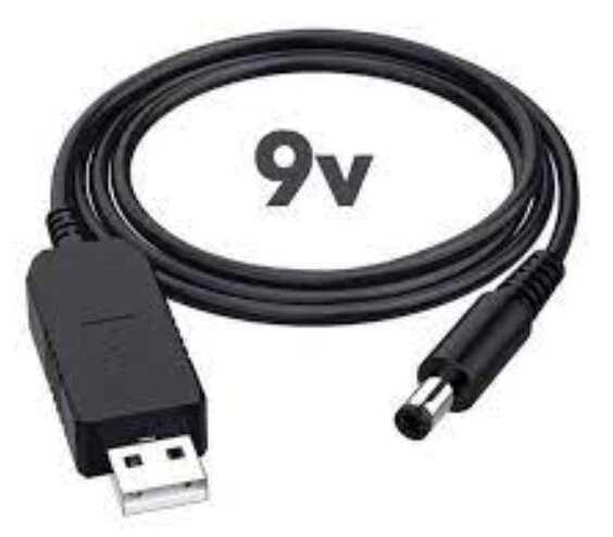USB кабель для роутера від powerbank 5V - 9V (5,5х2,1) від компанії Artiv - Інтернет-магазин - фото 1