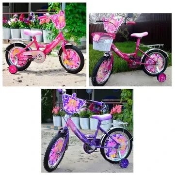 Велосипед двоколісний для дівчинки Azimut Принцеса 12, 14, 16, 18, від компанії Artiv - Інтернет-магазин - фото 1