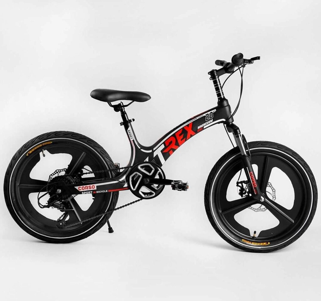 Велосипед спортивний дитячий 20 T-REX магнієва рама MicroShift 7швидк від компанії Artiv - Інтернет-магазин - фото 1