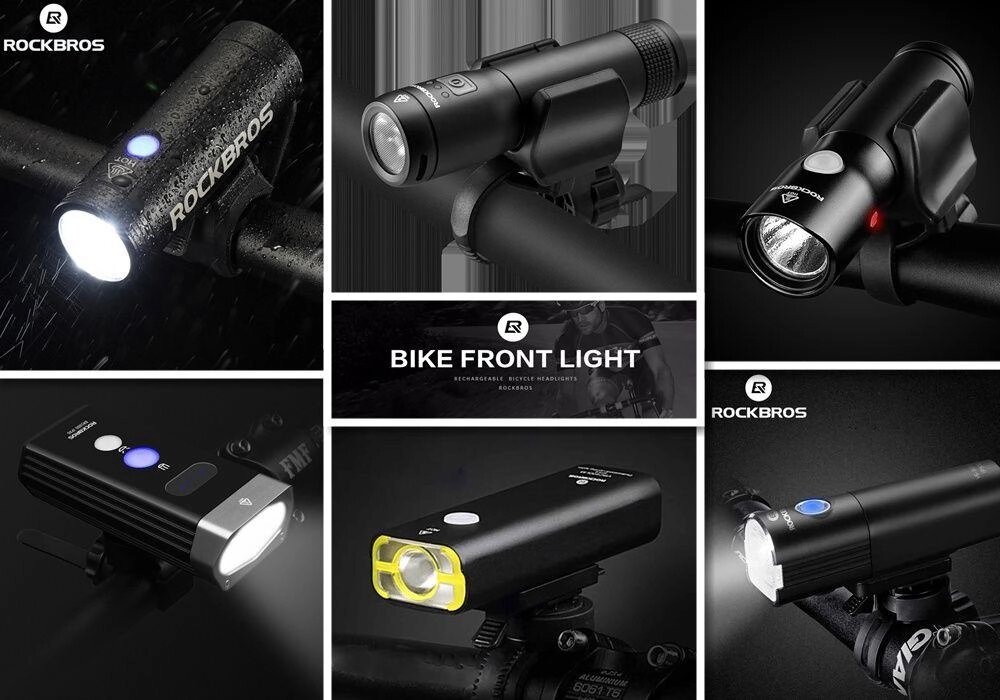Велосипедний USB ліхтар ROCKBROS V6, V9C-800, R1-800, BC02, BR1800 від компанії Artiv - Інтернет-магазин - фото 1