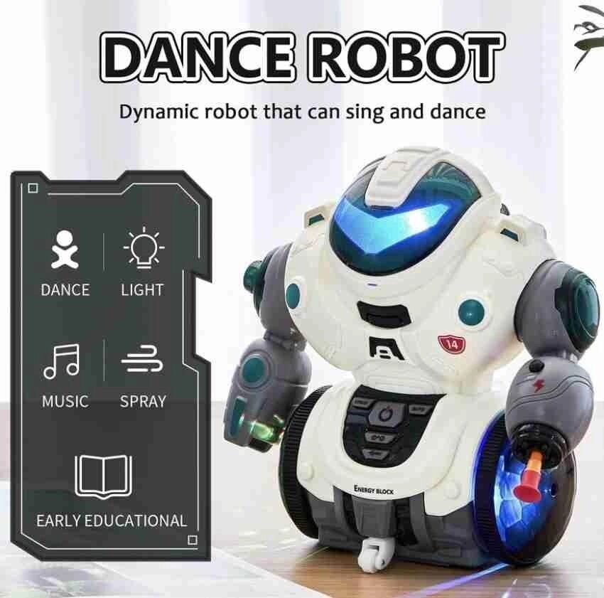 Веселий танцюючий робот «Бласт» UKA-AO224, світло, пар від компанії Artiv - Інтернет-магазин - фото 1