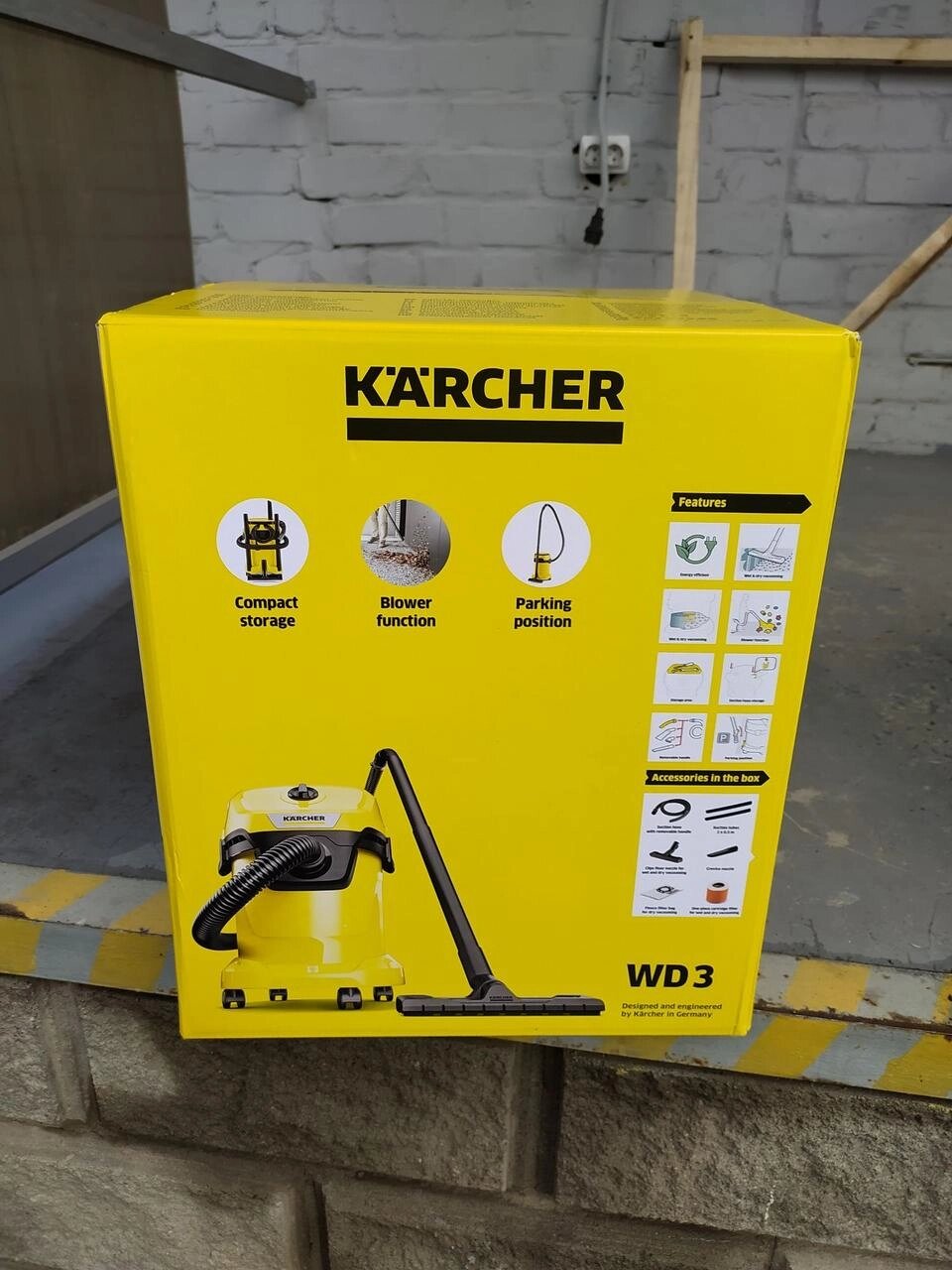 WD3 Karcher Vacuum Cleaner новий оригінал від компанії Artiv - Інтернет-магазин - фото 1