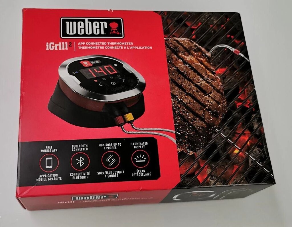 Weber Igrill 2 mini Bluetooth Термометр електронний для гриля м'яса від компанії Artiv - Інтернет-магазин - фото 1
