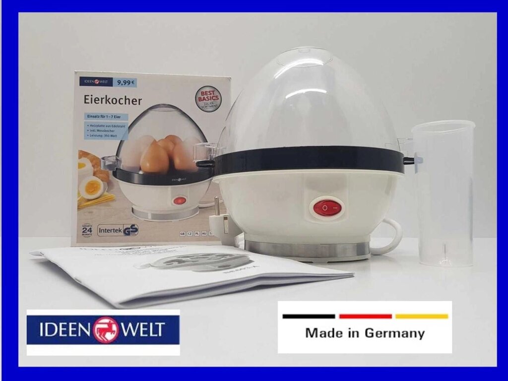 ЯКІСТЬ Електрична яйцеварка Ideenwelt Be-603 з Німеччини до 7 яєць від компанії Artiv - Інтернет-магазин - фото 1