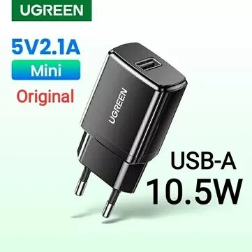 Зарядка 10.5W USB-A UGREEN оригінальний клас преміум-класу від компанії Artiv - Інтернет-магазин - фото 1