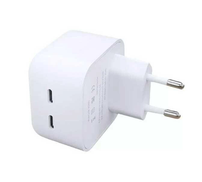 Зарядний пристрій Apple iPhone 35W USB-C+C Power Adapter (MHJE3ZM/A) від компанії Artiv - Інтернет-магазин - фото 1