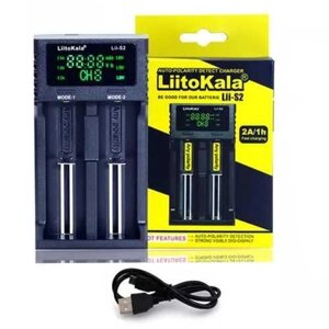 Зарядний пристрій LiitoKala Lii-S2 для 2x акумуляторів 18650 та ін.